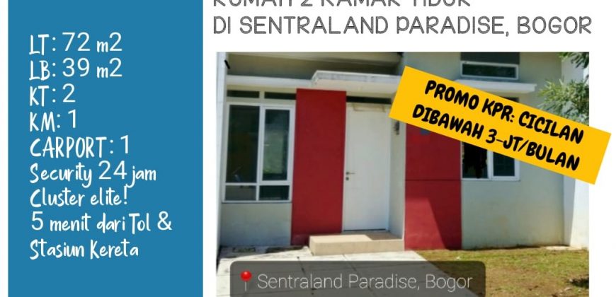 Murah Sekali Rumah Minimalis di bawah 700 juta dekat tol Parungpanjang