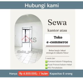 Sewa kantor gudang murah di lantai dasar gedung perkantoran Jakarta